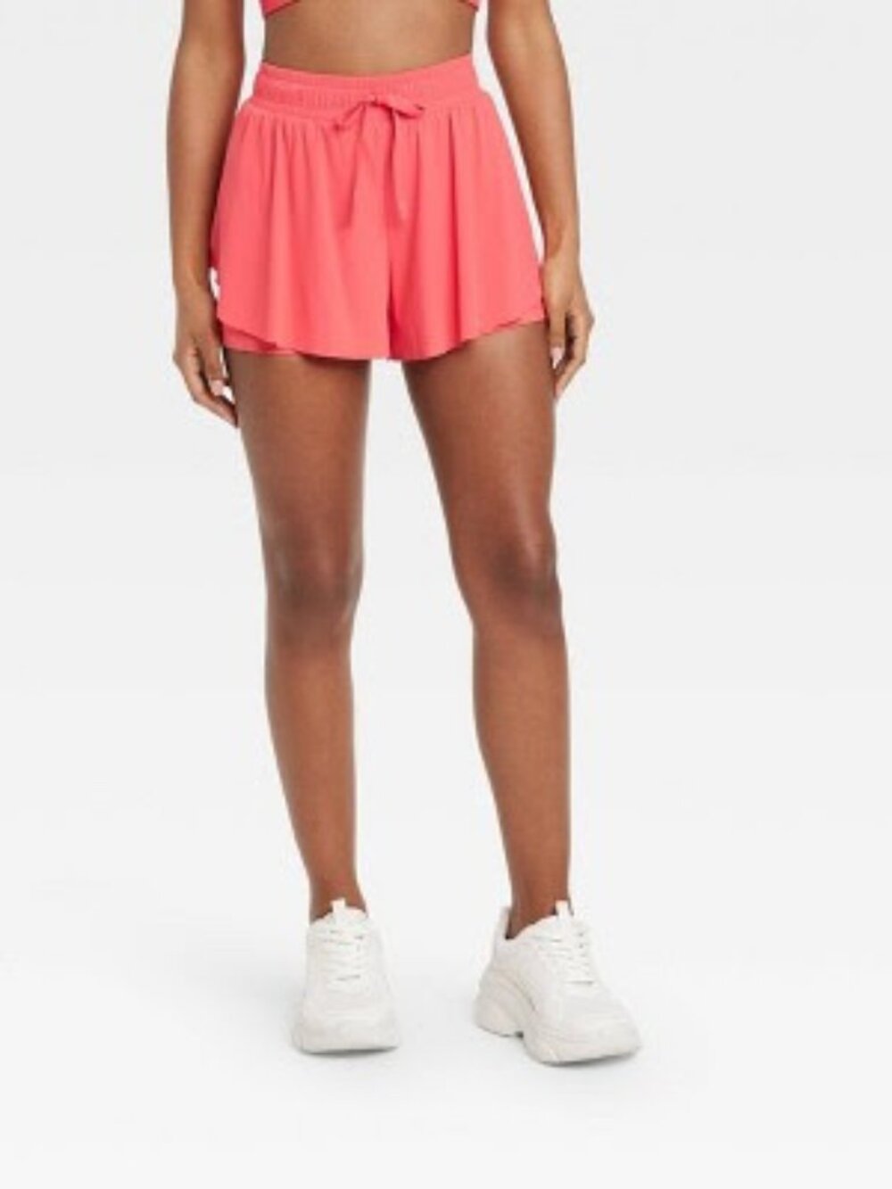 NWT Women's Mid-Rise Double Layer Run Shorts JoyLab Cherry Pink Size XS